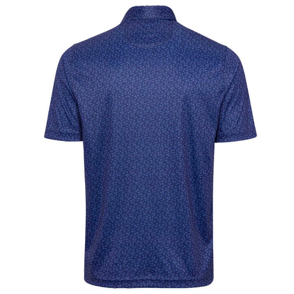 Greg Norman Mens  Shark Fin Polo - Deep Sea