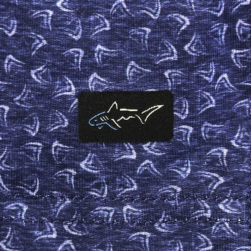 Greg Norman Mens  Shark Fin Polo - Deep Sea