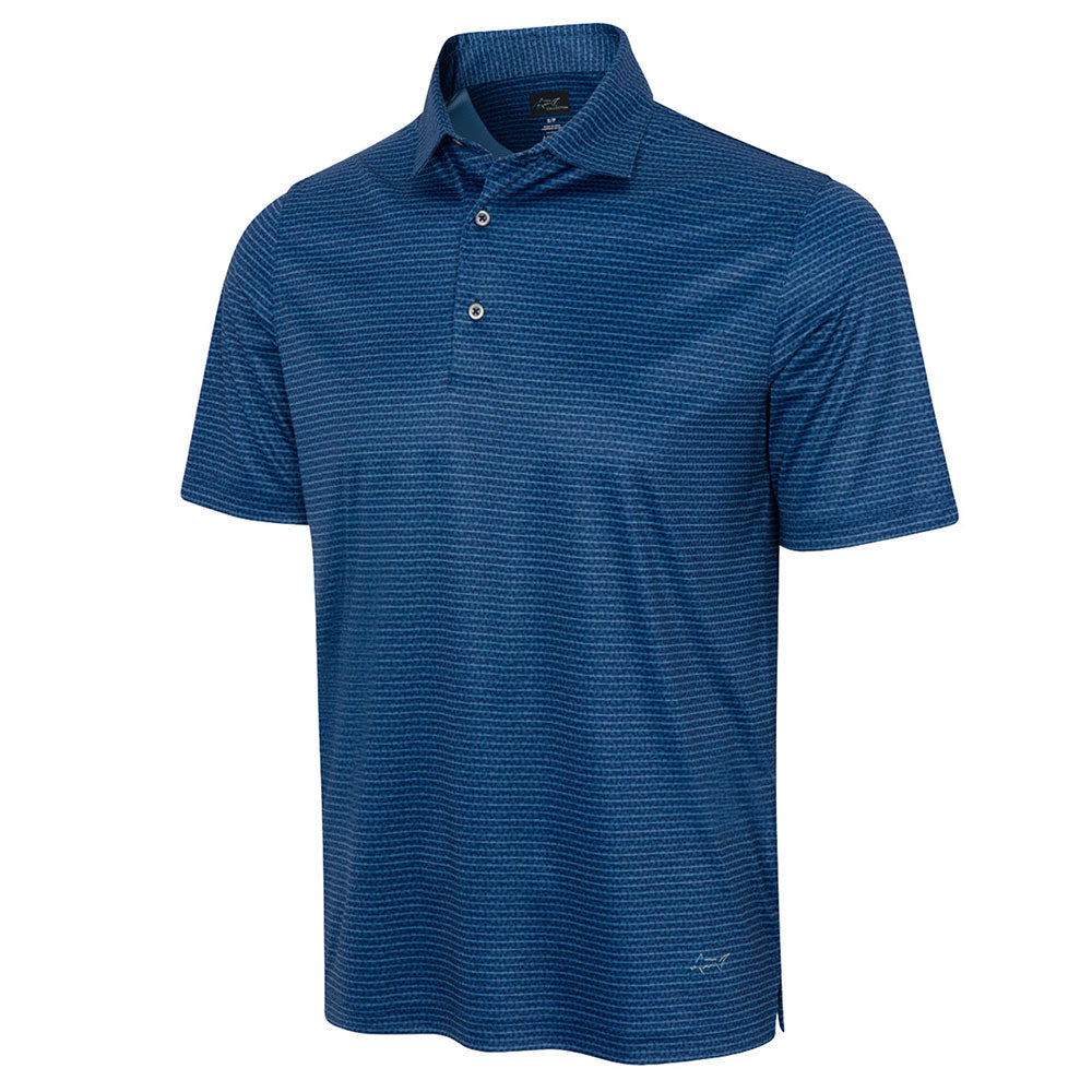 Greg Norman ML75 RCL Microlux Fin Stripe Polo - Navy