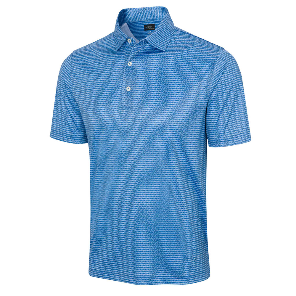 Greg Norman ML75 RCL Microlux Fin Stripe Polo - Seaport