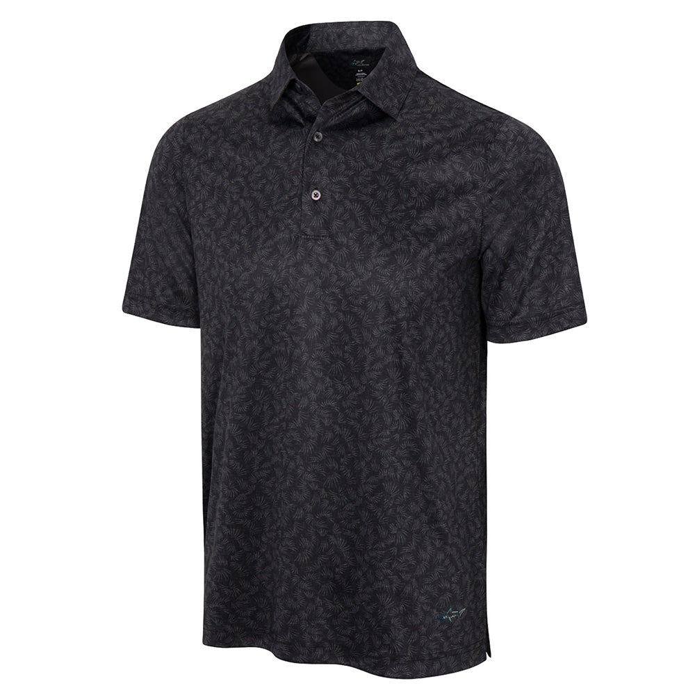 Greg Norman ML75 RCL Microlux Rye Grass Polo - Black