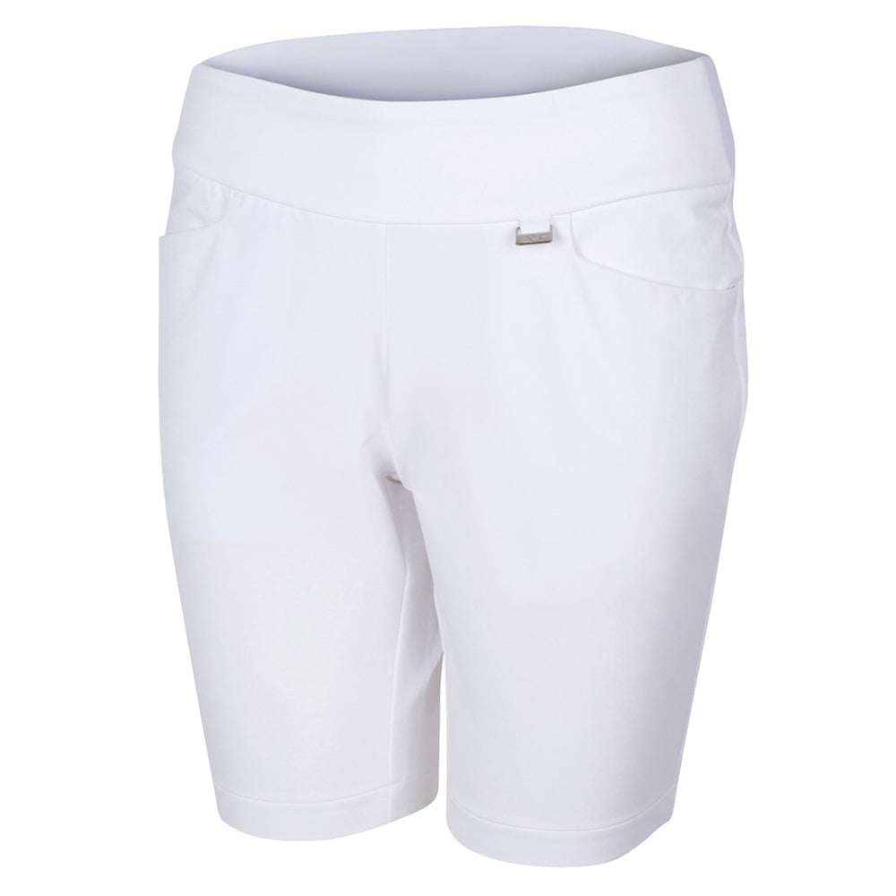 Greg Norman Ladies Core 19" Pull On Short - White