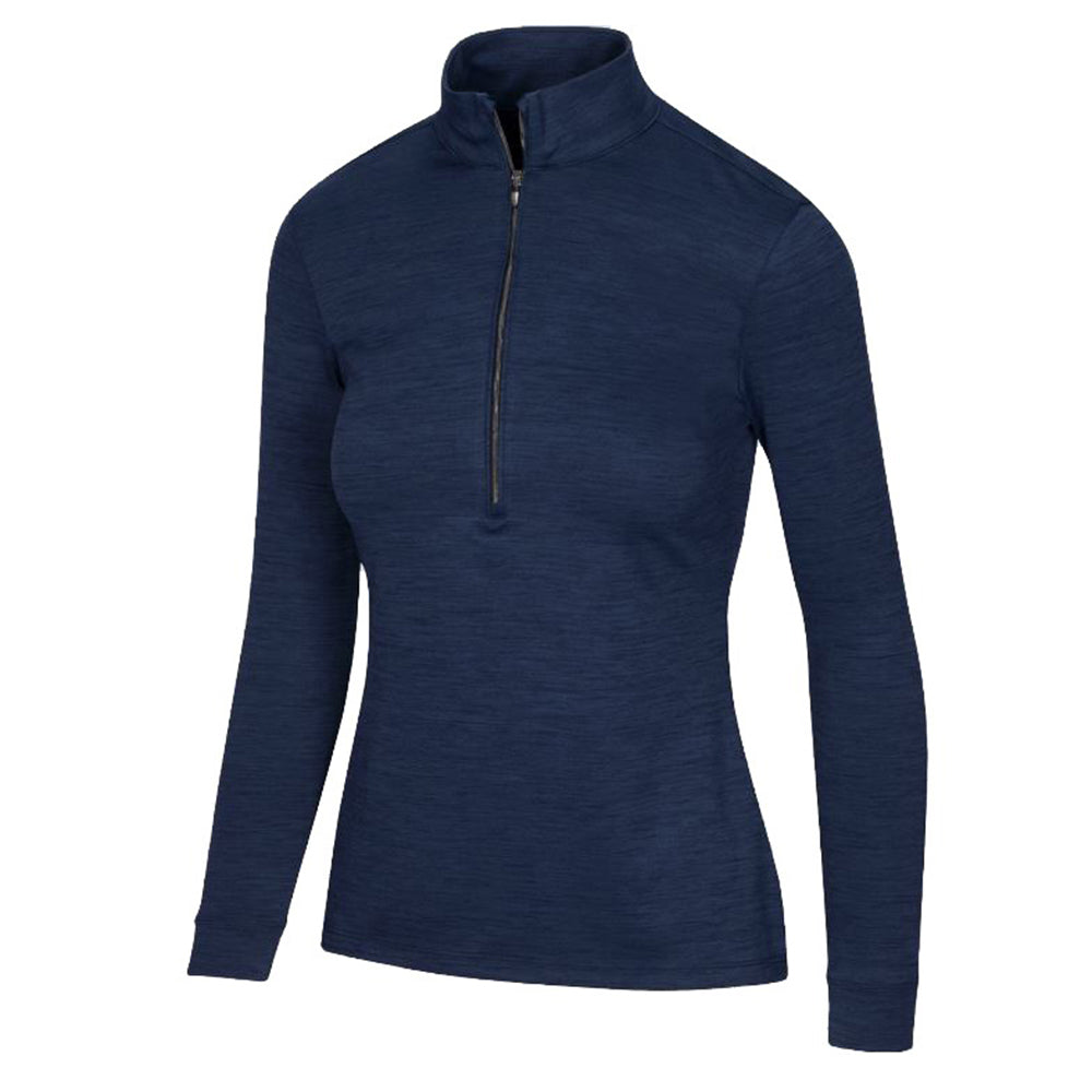 Greg Norman Ladies Long Sleeve 1/2 Zip Utility Mock Top