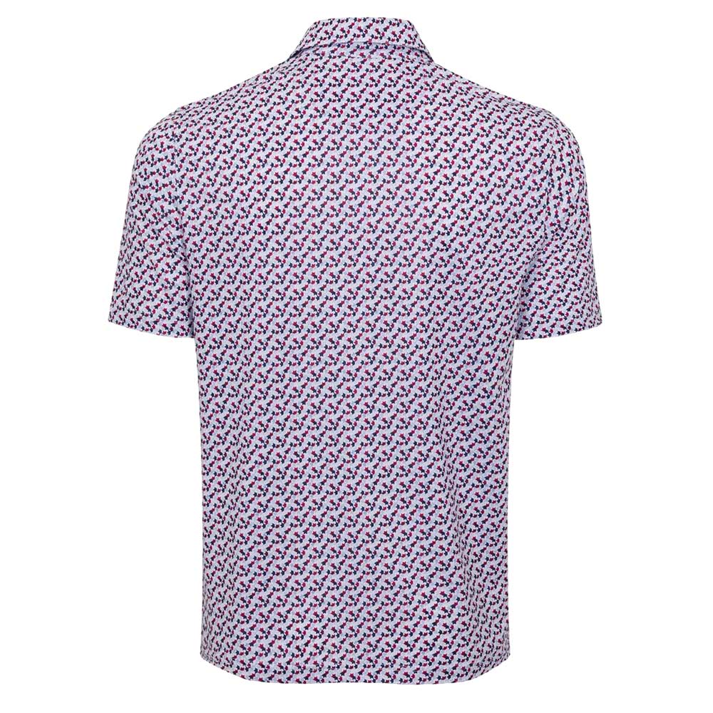 Greg Norman Mens Champions Crown Ultra Short Sleeve Polo - White