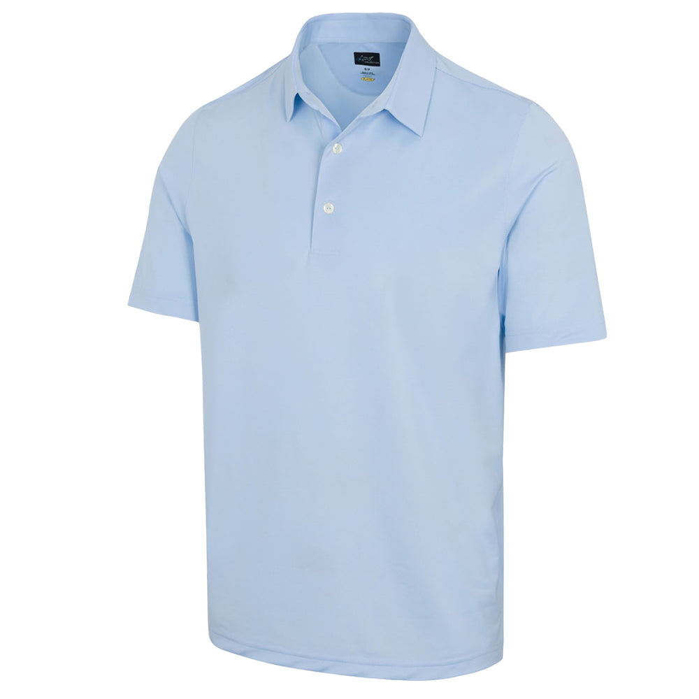 Greg Norman Mens Freedom Micro Pique Short Sleeve Polo -Blue Haze *