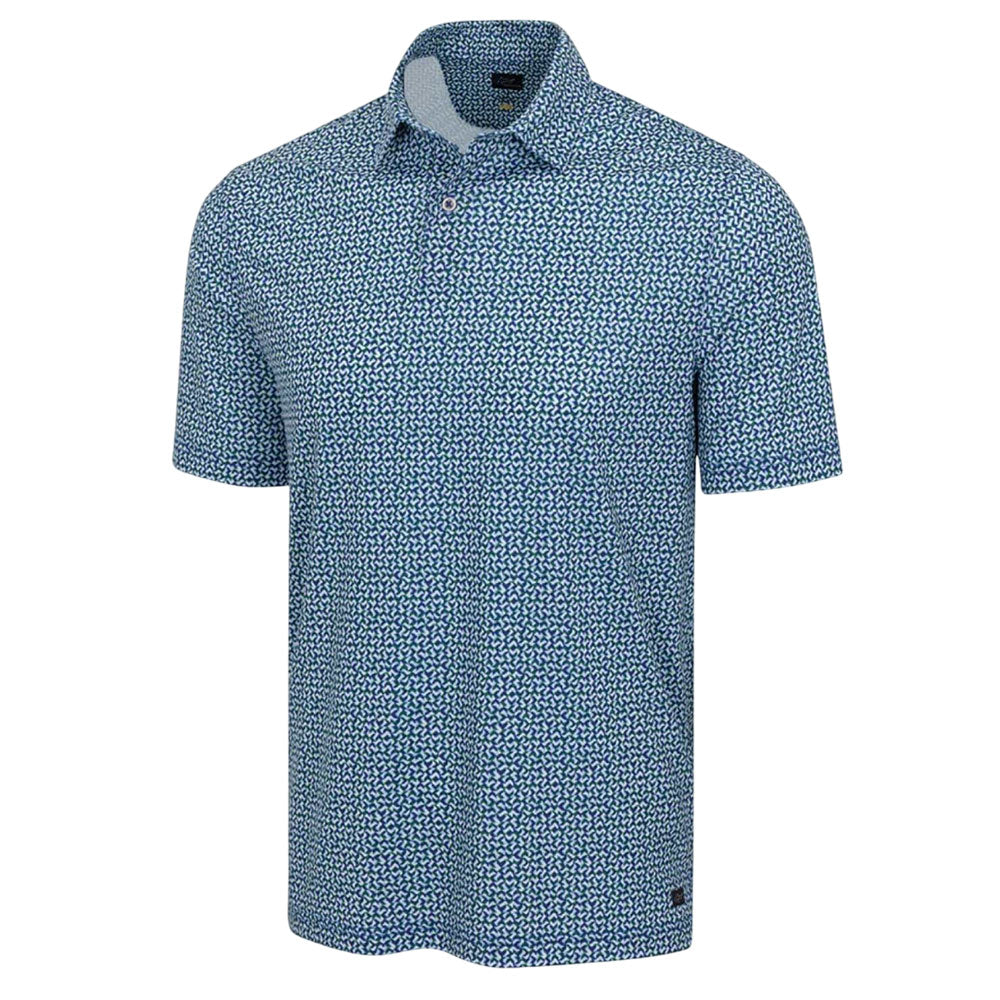 Greg Norman Mens Great White Ultra Stretch Polo - Deep Blue