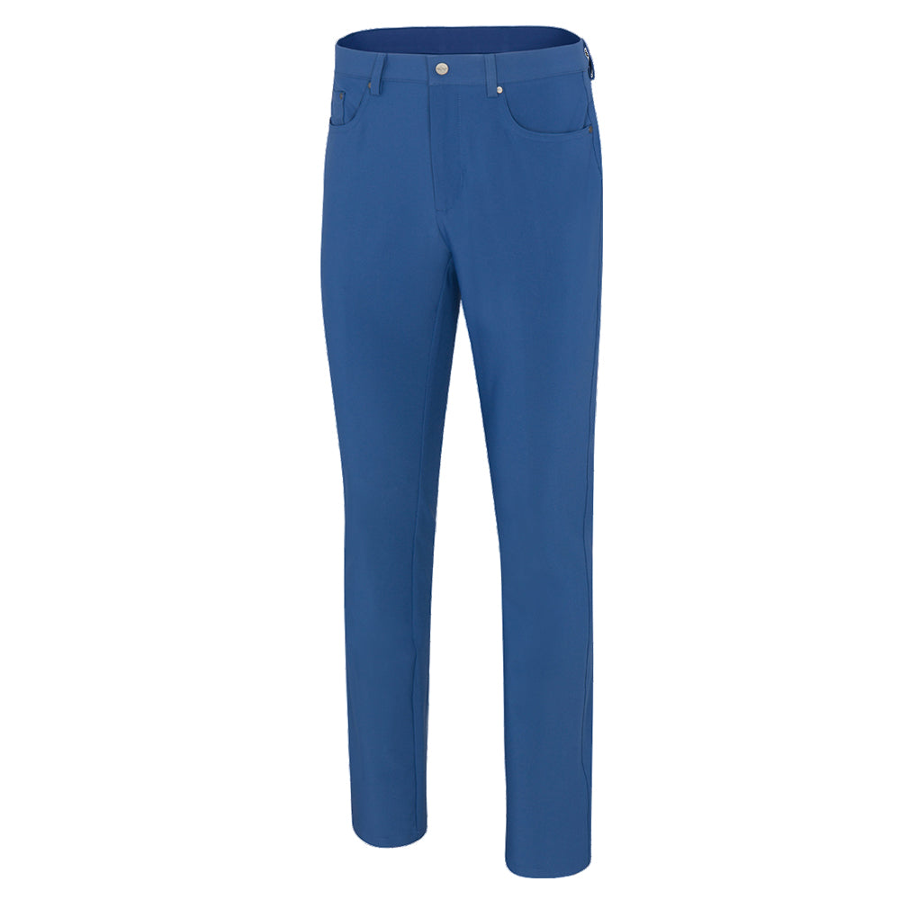 Greg Norman Mens Stretch 5 Pocket Tech Pant - Light Navy