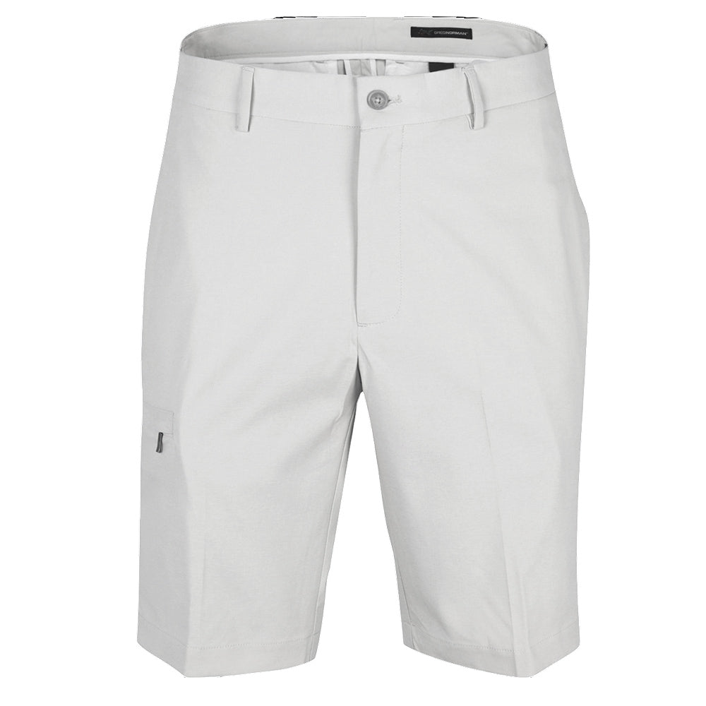 Greg Norman Stretch Waist Tech Cargo Short - Silver