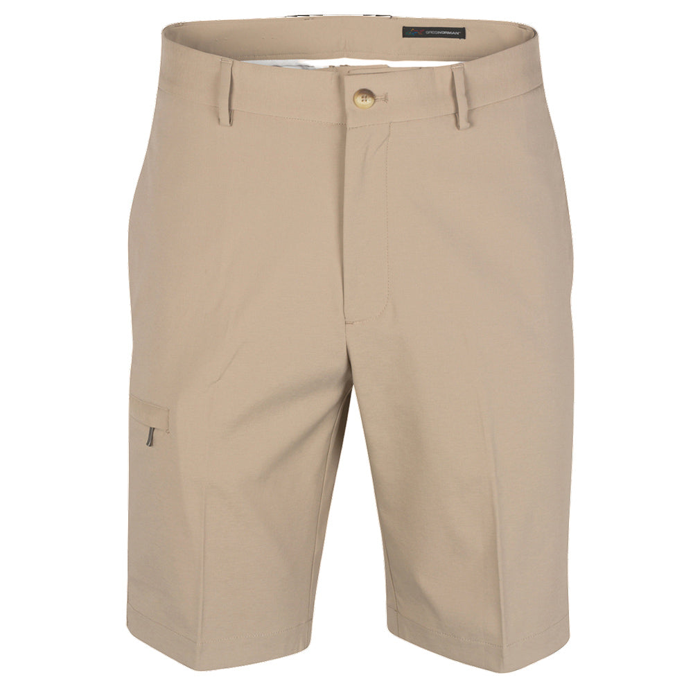 Greg Norman Stretch Waist Tech Cargo Short - Bamboo