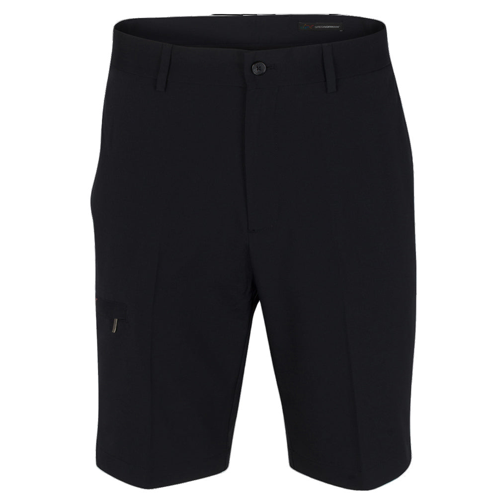 Greg Norman Stretch Waist Tech Cargo Short - Black