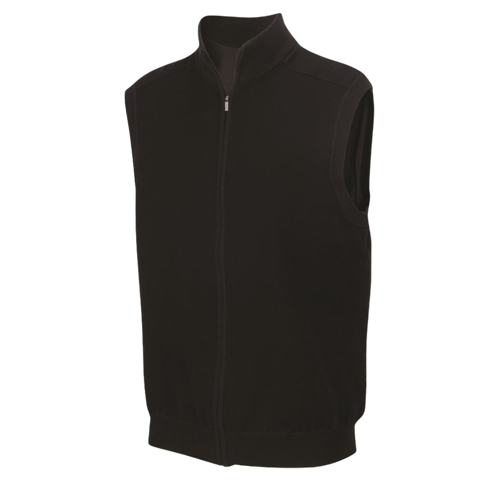 Greg Norman Weatherknit Mens Lined Full Zip Wind Vest