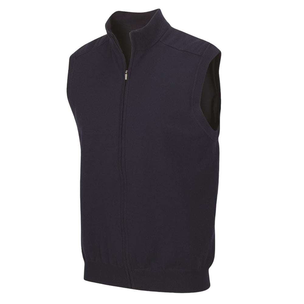 Greg Norman Weatherknit Mens Lined Full Zip Wind Vest