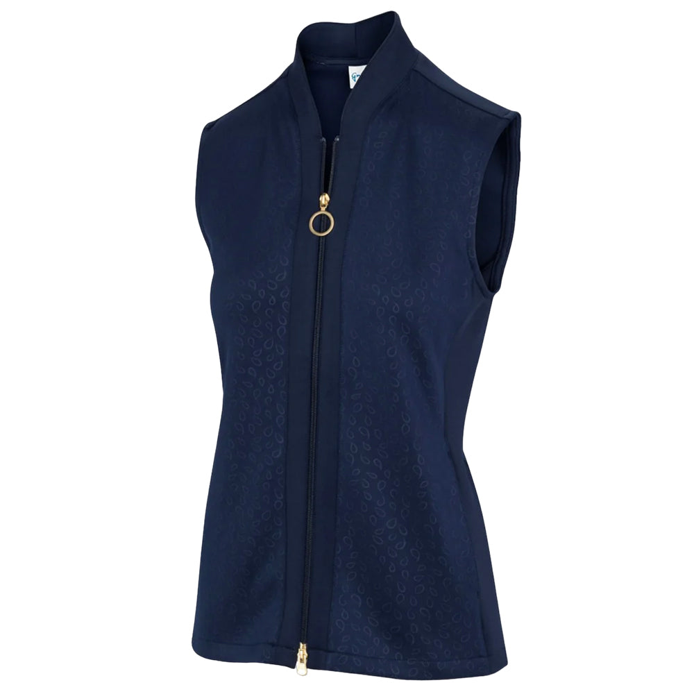 Greg Norman Womens Embossed Tear Drop Vest