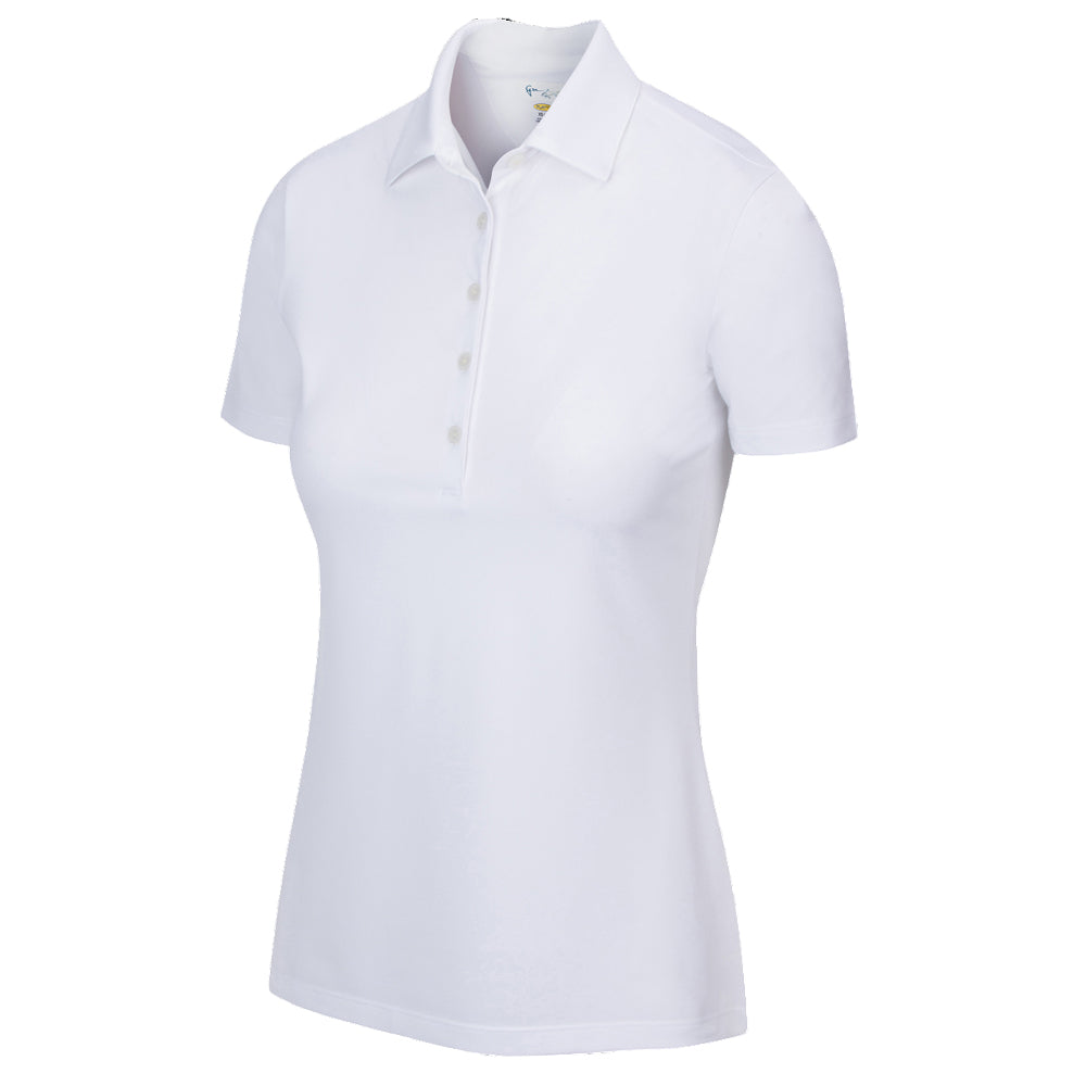 Greg Norman Womens Freedom Micro Pique Short Sleeve Polo *