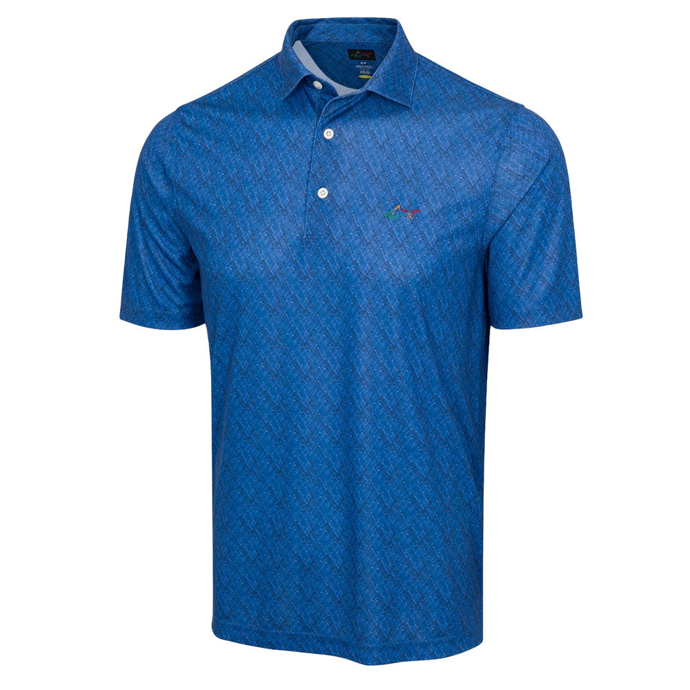 Greg Norman Mens ML75 Club House Print Polo *