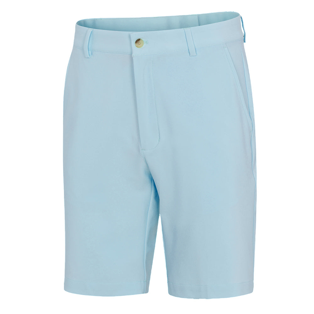 Greg Norman Mens 4 Way Stretch Tech Short - Soft Blue