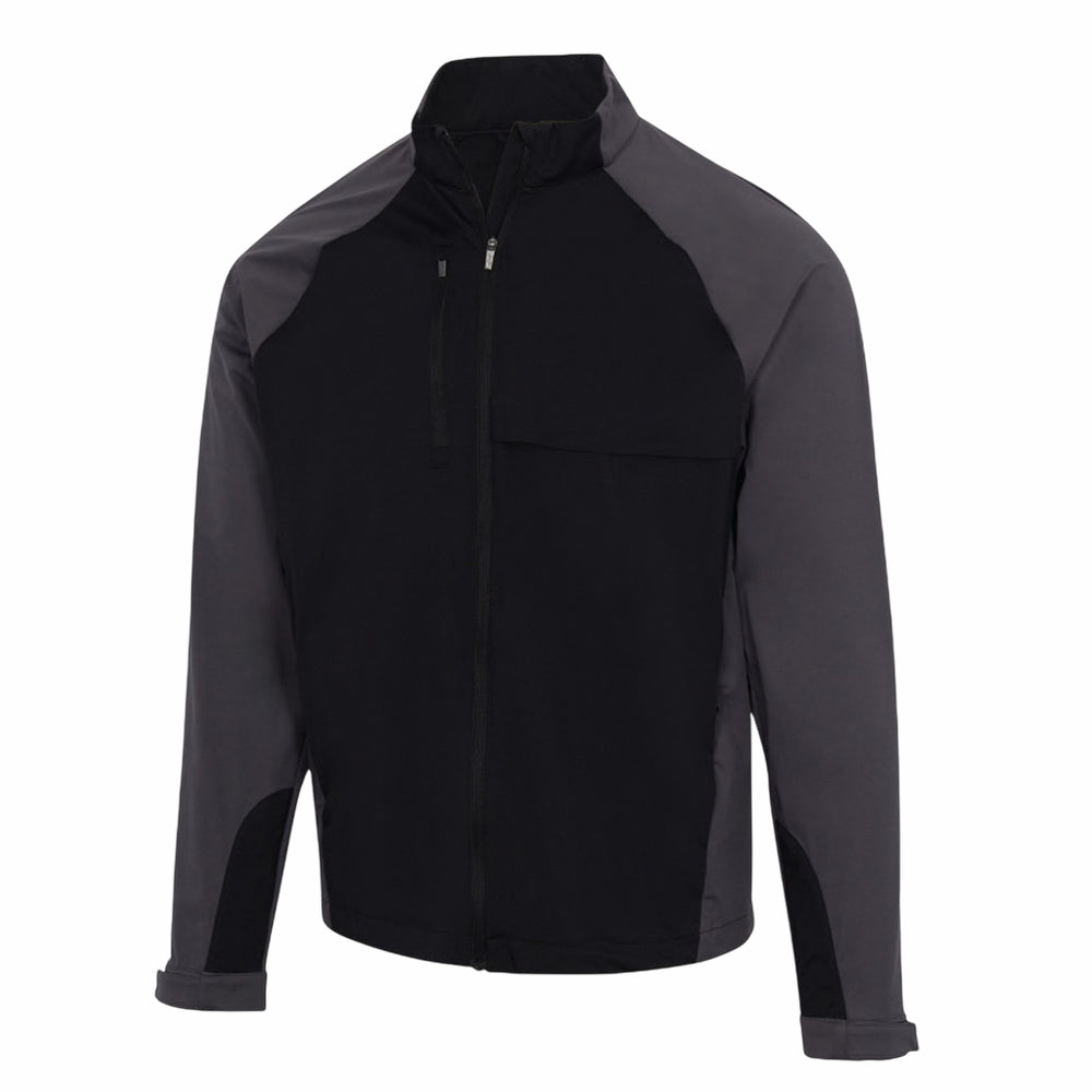 Greg Norman Mens Weatherknit Long Sleeve Block Full Zip Jacket *