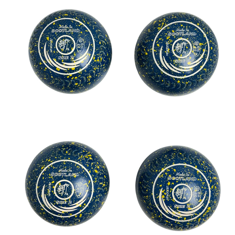 Taylor (Pre-Owned) SRV Lawn Bowls 2 Heavy Gripped Blue/Yellow - HP400787