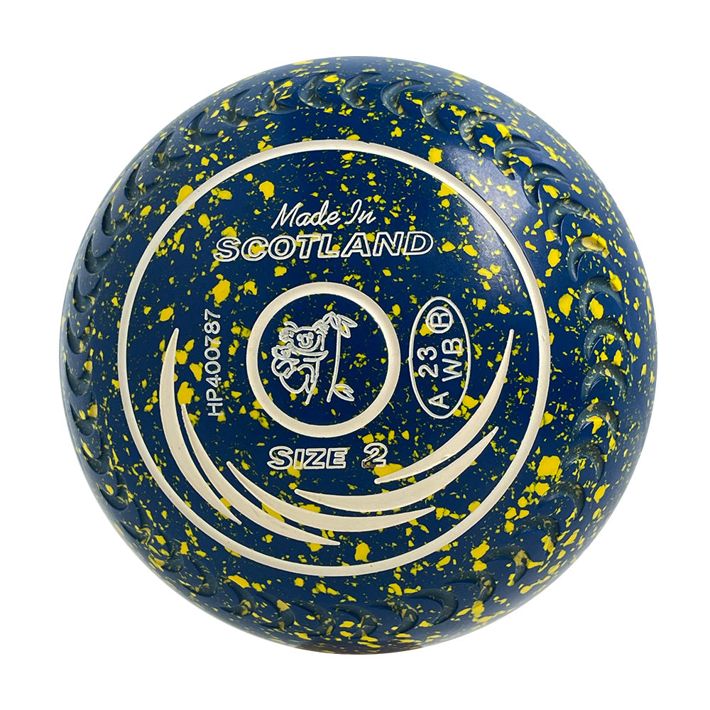Taylor (Pre-Owned) SRV Lawn Bowls 2 Heavy Gripped Blue/Yellow - HP400787