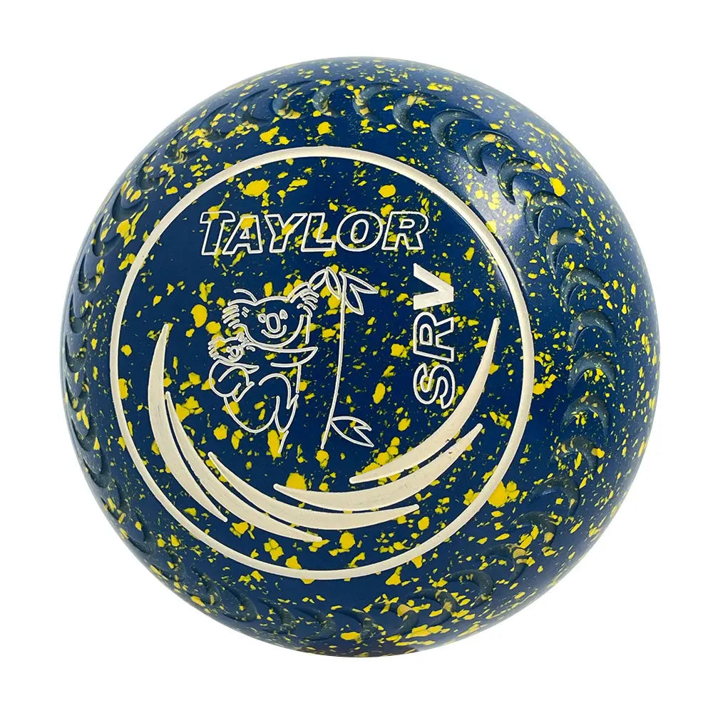 Taylor (Pre-Owned) SRV Lawn Bowls 2 Heavy Gripped Blue/Yellow - HP400787 - Bowls City