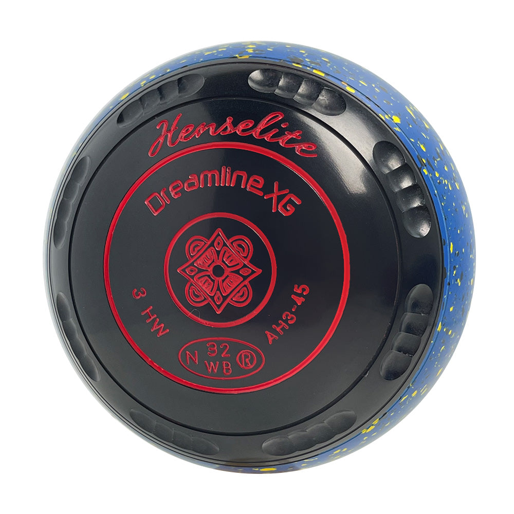 Henselite Dreamline XG LTD Lawn Bowls Size 3 Heavy Gripped - Cosmic Slice AH3-45