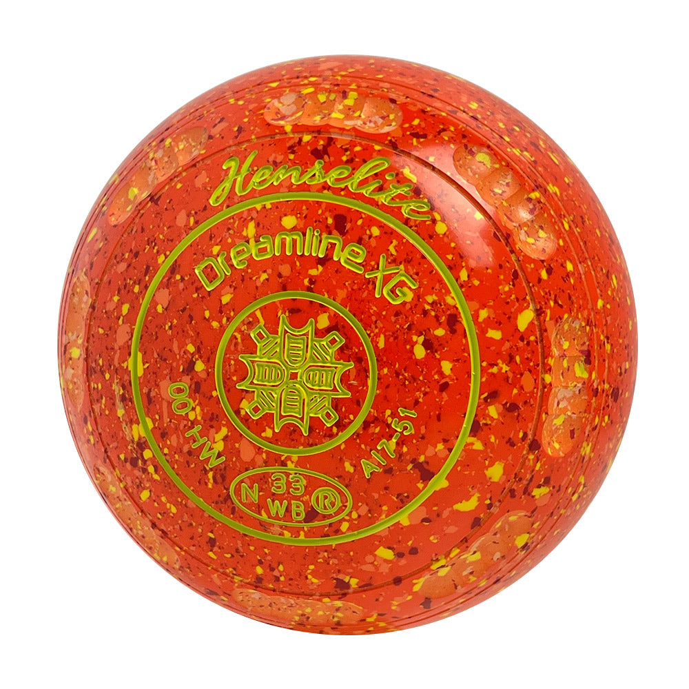 Henselite Dreamline XG Lawn Bowls Size 00 Heavy Gripped - Sunburst AI7-51