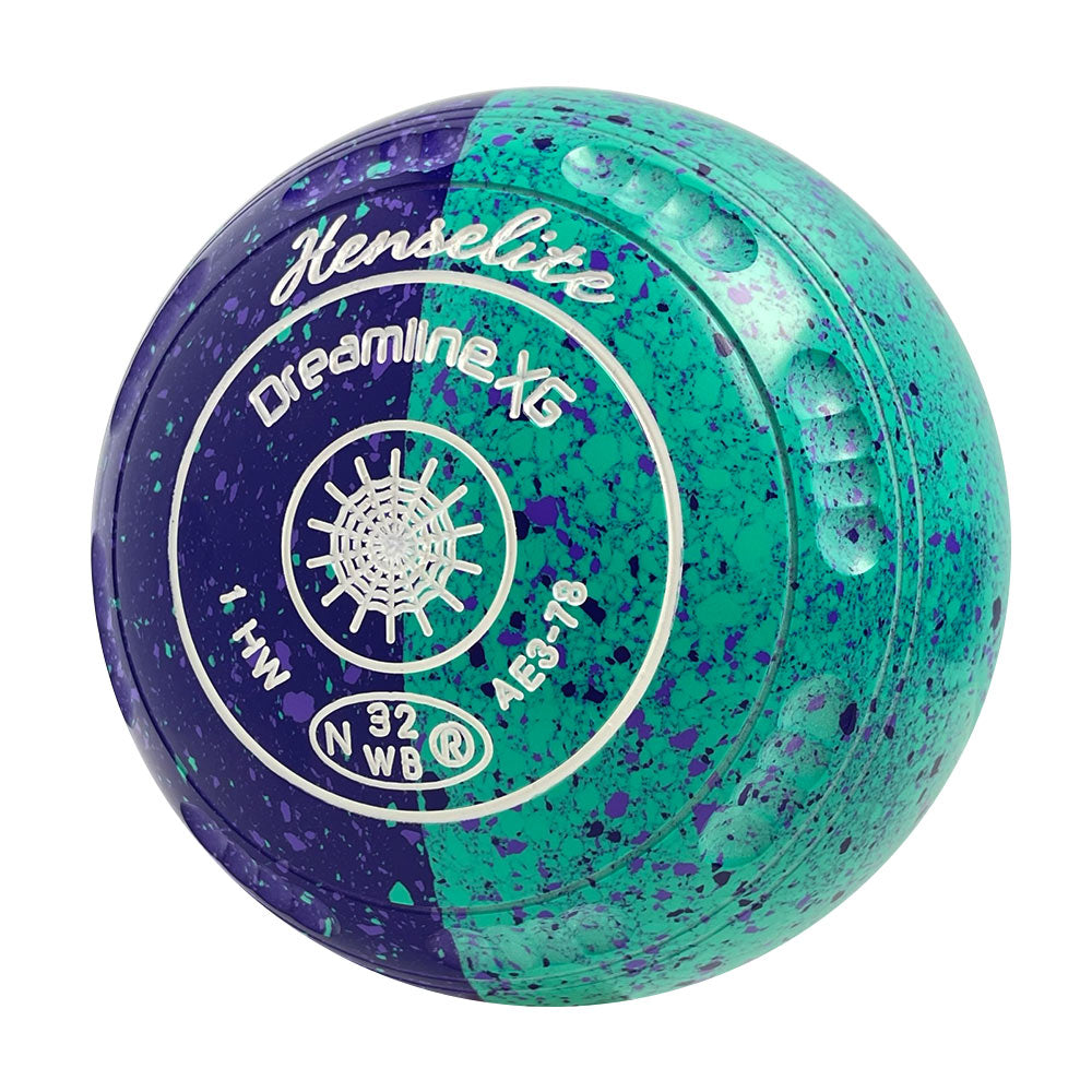 Henselite Dreamline XG Lawn Bowls Size 1 Heavy Gripped - Labyrinth Duo AE3-78