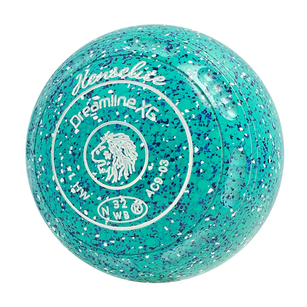 Henselite Dreamline XG Lawn Bowls Size 1 Heavy Gripped - Seaspray AC9-03