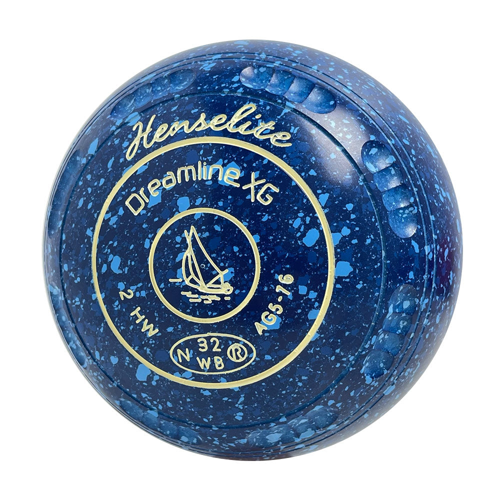 Henselite Dreamline XG Lawn Bowls Size 2 Heavy Gripped - Denim AG5-76
