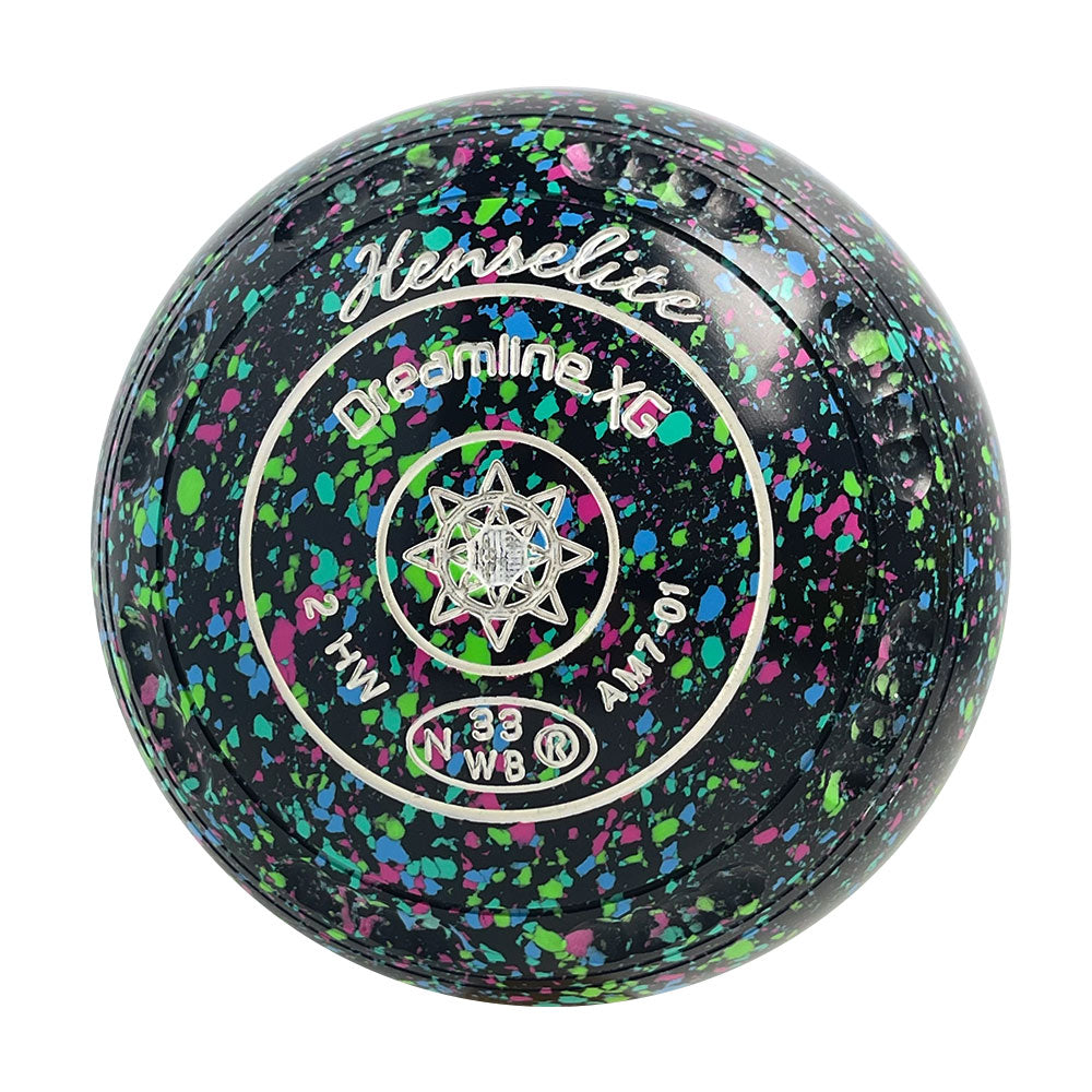 Henselite Dreamline XG Lawn Bowls Size 2 Heavy Gripped - Mystic AM7-01
