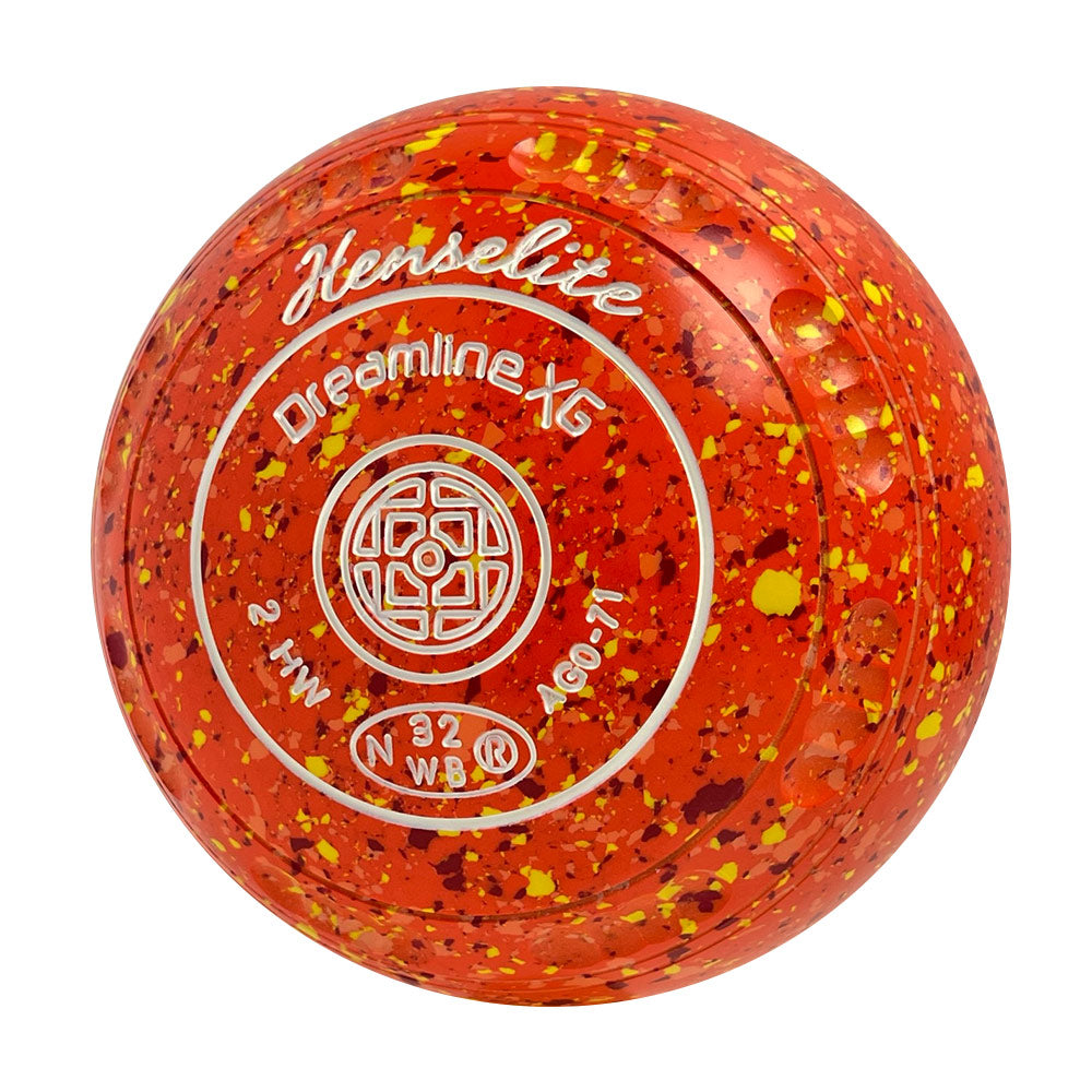 Henselite Dreamline XG Lawn Bowls Size 2 Heavy Gripped - Sunburst AG0-71