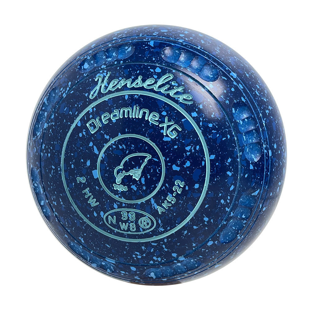 Henselite Dreamline XG Lawn Bowls Size 2 Heavy Gripped - Denim AK5-22