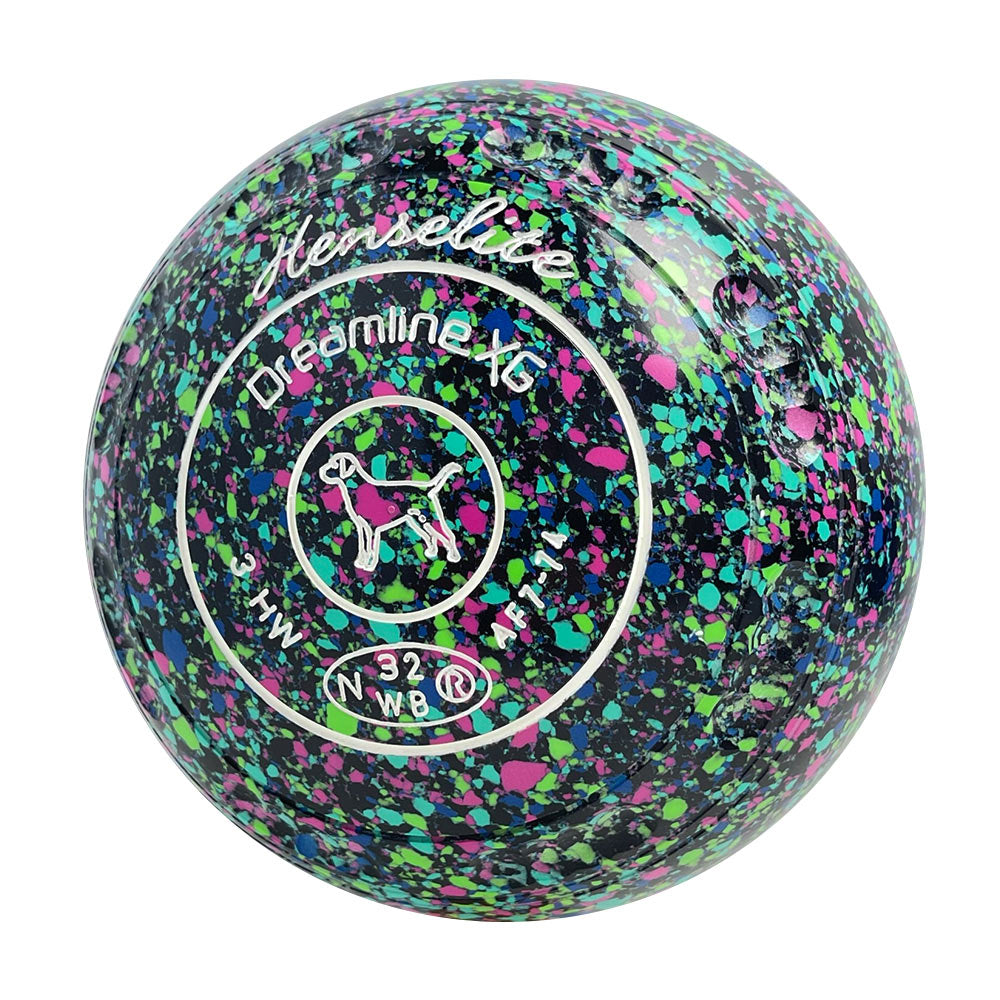 Henselite Dreamline XG Lawn Bowls Size 3 Heavy Gripped - Mystic AF7-74