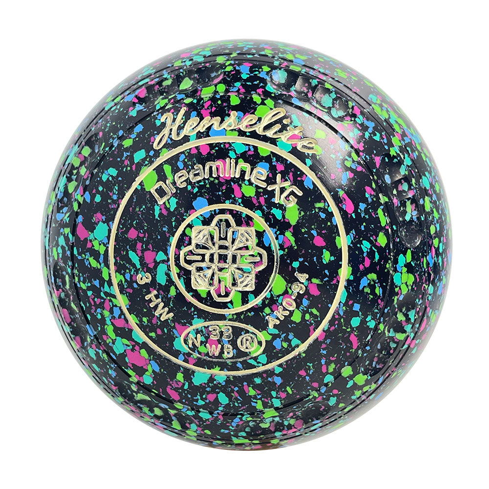 Henselite Dreamline XG Lawn Bowls Size 3 Heavy Gripped - Mystic AK0-94