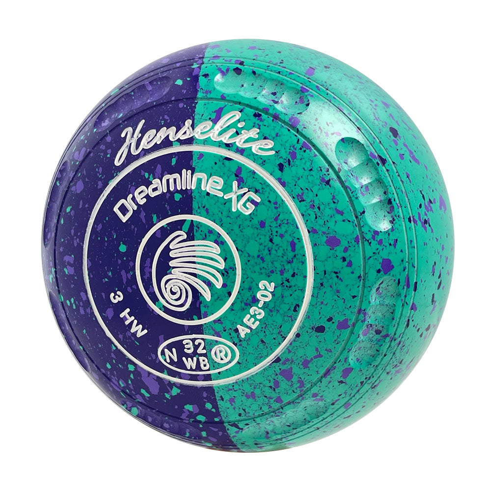 Henselite Dreamline XG Lawn Bowls Size 3 Heavy Gripped - Labyrinth Duo AE3-02