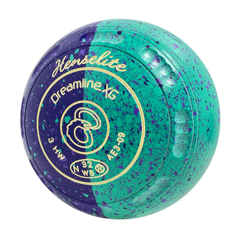 Henselite Dreamline XG Lawn Bowls Size 3 Heavy Gripped - Labyrinth Duo AE3-09