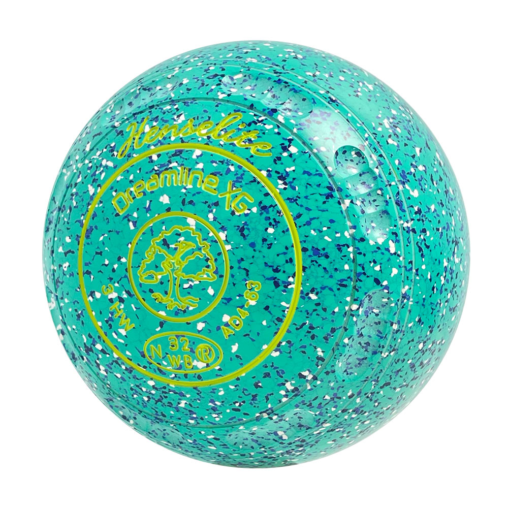 Henselite Dreamline XG Lawn Bowls Size 3 Heavy Gripped - Seaspray AD4-63