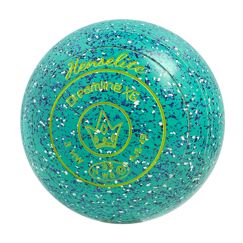 Henselite Dreamline XG Lawn Bowls Size 3 Heavy Non-Gripped - Seaspray AJ5-49