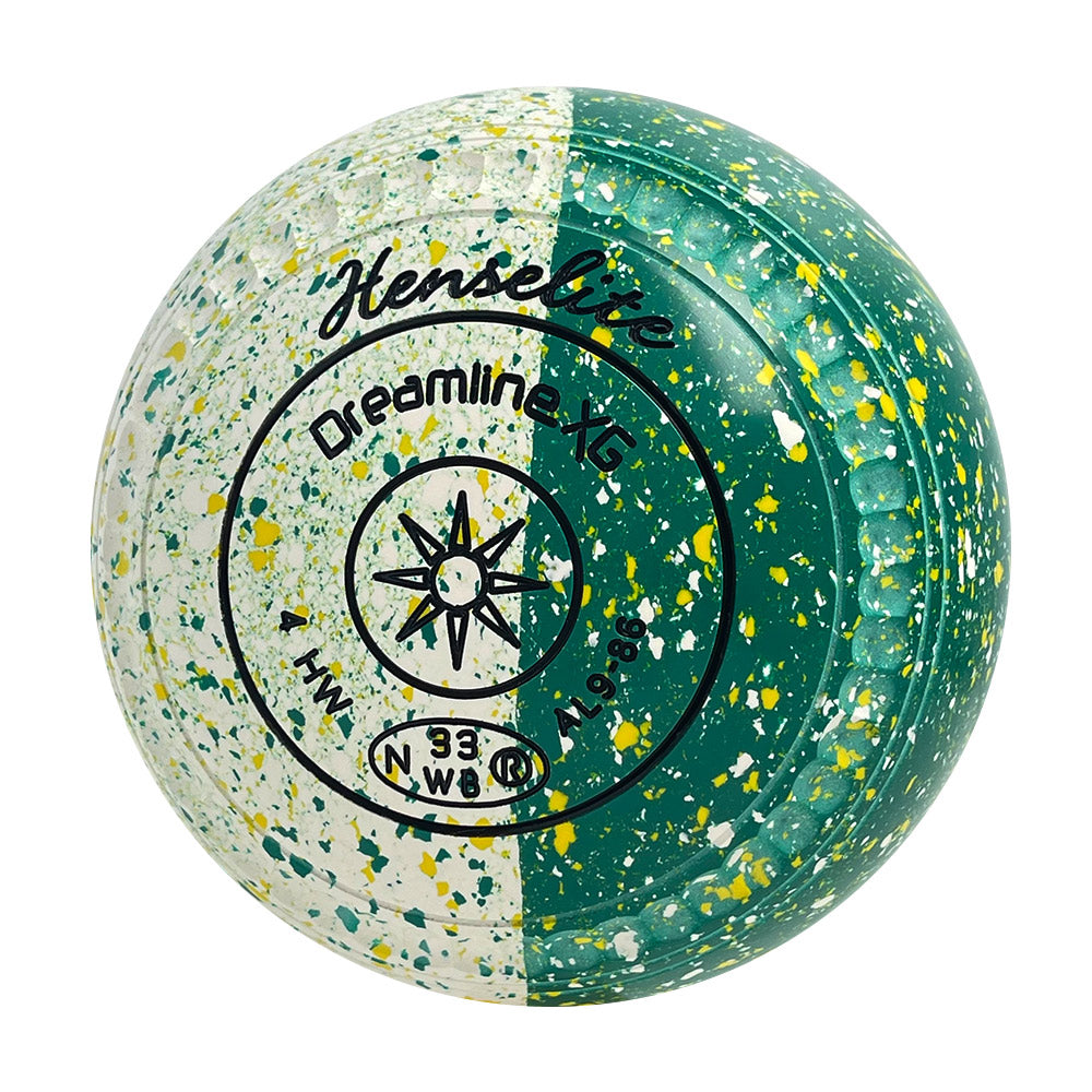 Henselite Dreamline XG Lawn Bowls Size 4 Heavy Gripped - Australis Duo AL9-86