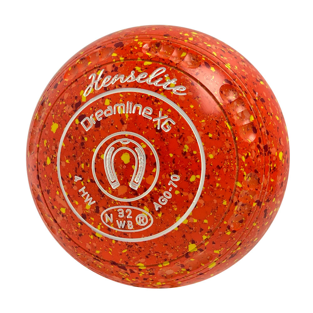 Henselite Dreamline XG Lawn Bowls Size 4 Heavy Gripped - Sunburst AG0-70