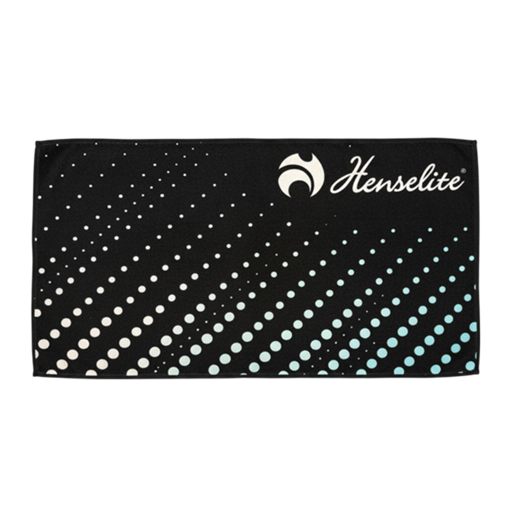 Henselite Dri- Tec Towel Velocity - Black/Green/White - Bowls City