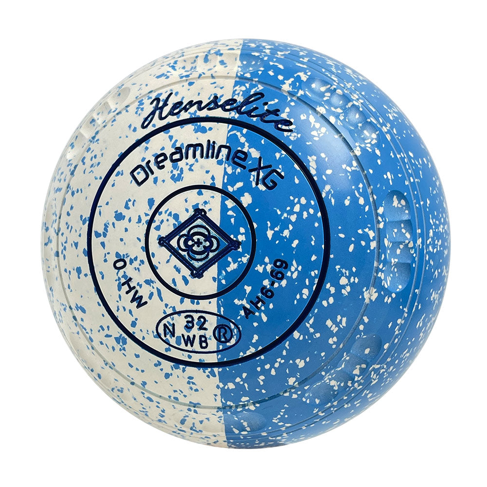 Henselite Dreamline XG Lawn Bowls Size 0 Heavy Gripped - Celeste Duo AH6-69