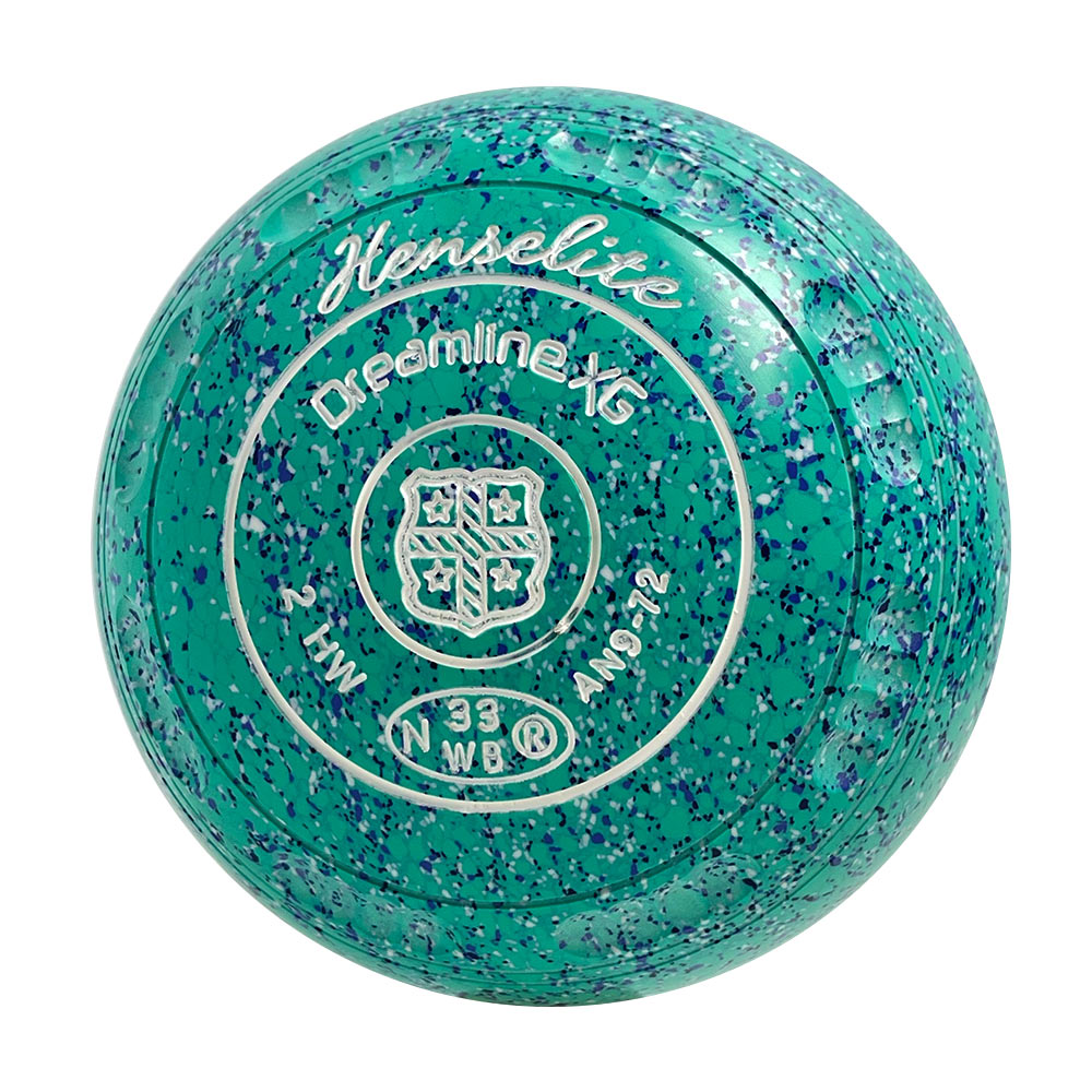 Henselite Dreamline XG Lawn Bowls Size 2 Heavy Gripped - Seaspray - AN9-72