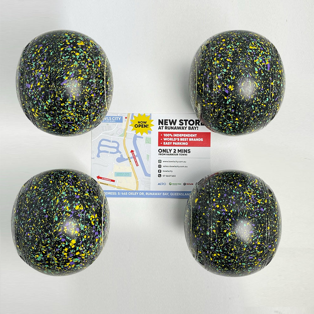 Henselite Dreamline XG Lawn Bowls Size 1 Heavy Gripped Stamp 30 -  T76-6A Aurora