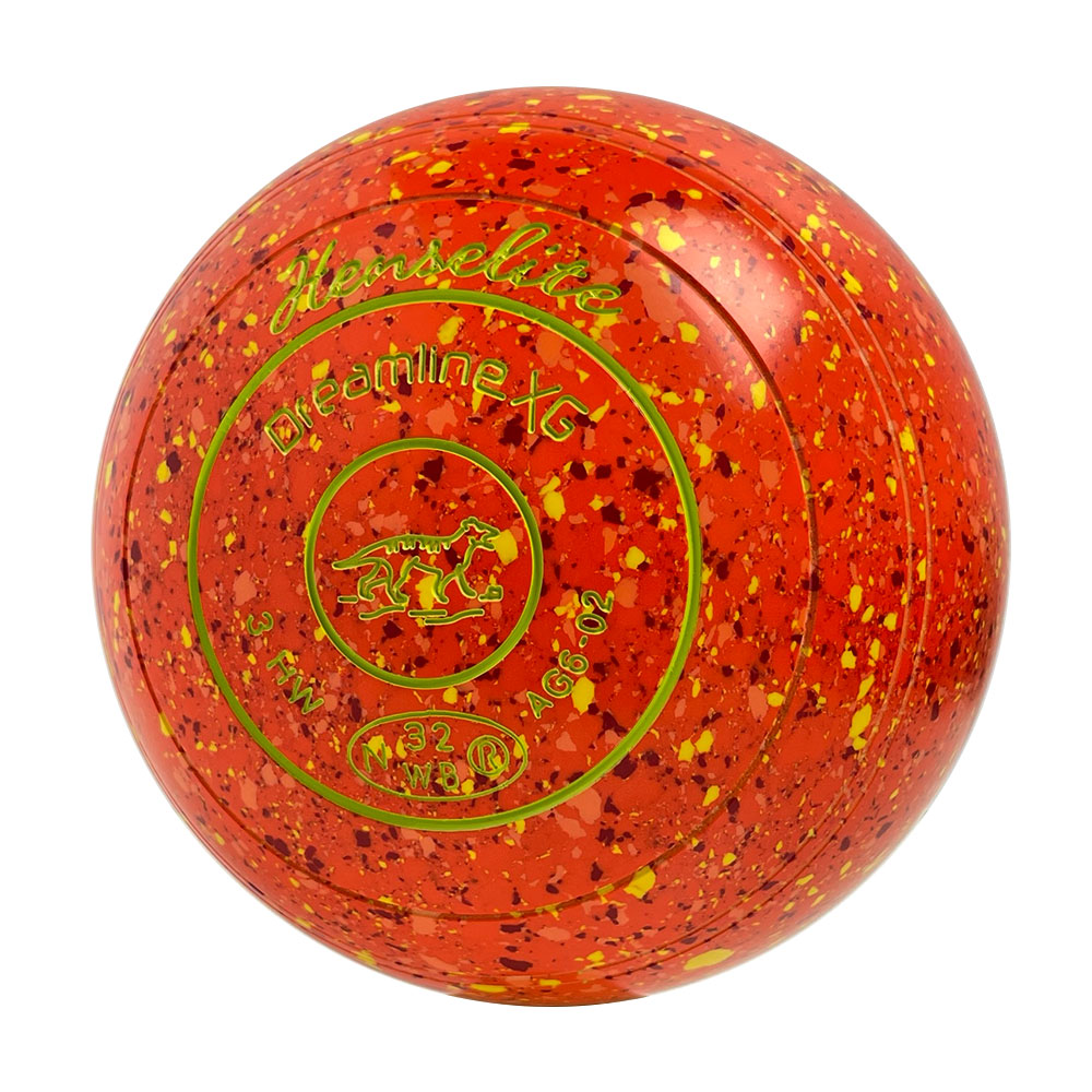 Henselite Dreamline XG Lawn Bowls Size 3 Heavy Non-Gripped - Sunburst AG6-02