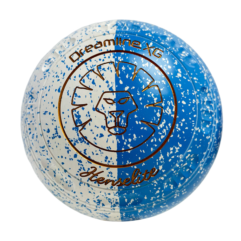 Henselite Dreamline XG Lawn Bowls Size 4 Heavy Gripped - Celeste Duo BE8-49
