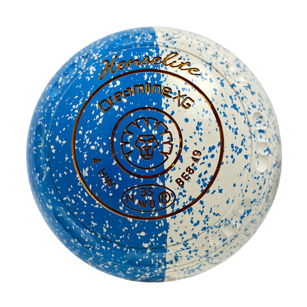 Henselite Dreamline XG Lawn Bowls Size 4 Heavy Gripped - Celeste Duo BE8-49