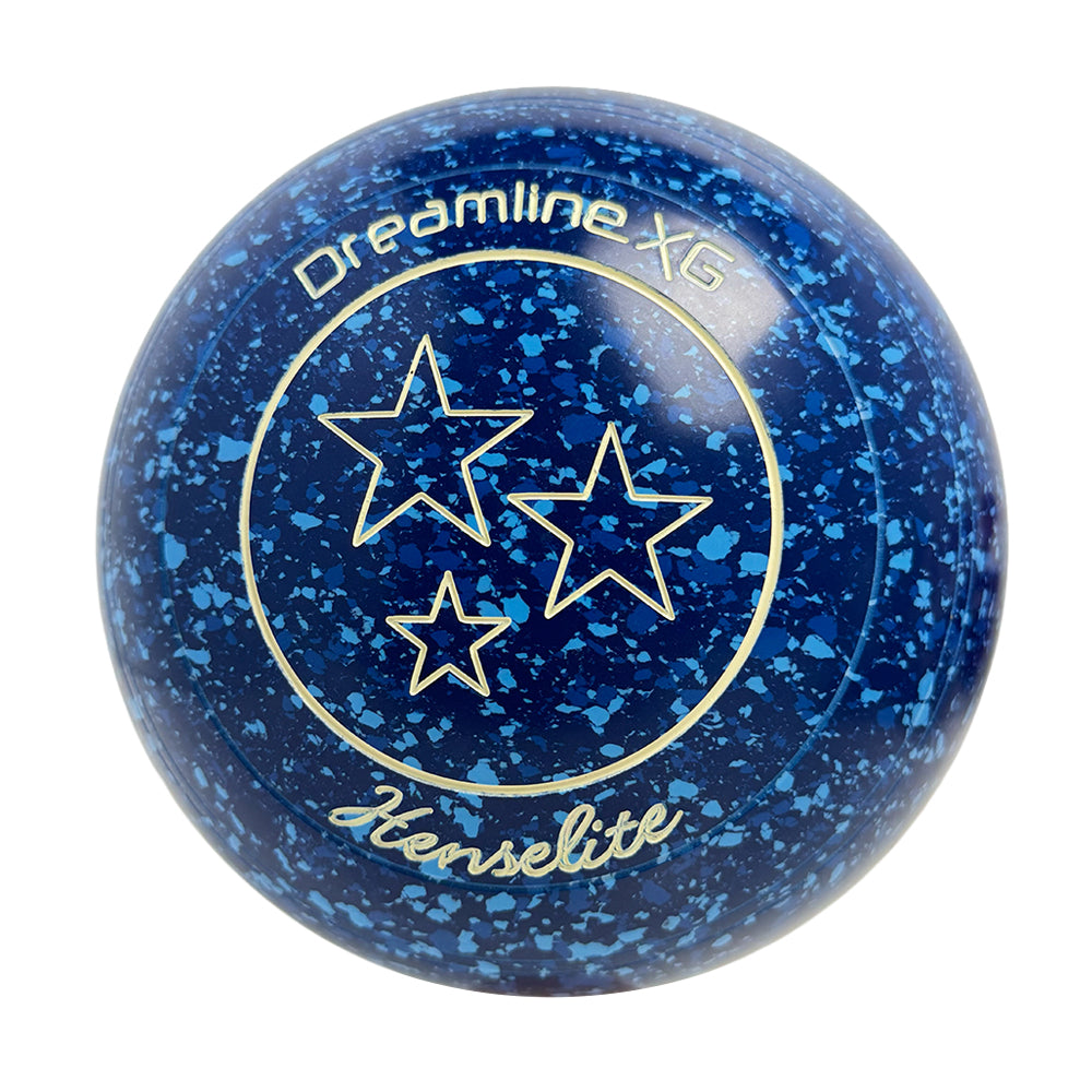Henselite Dreamline XG Lawn Bowls Size 3 Heavy Non-Gripped - Denim BG0-85