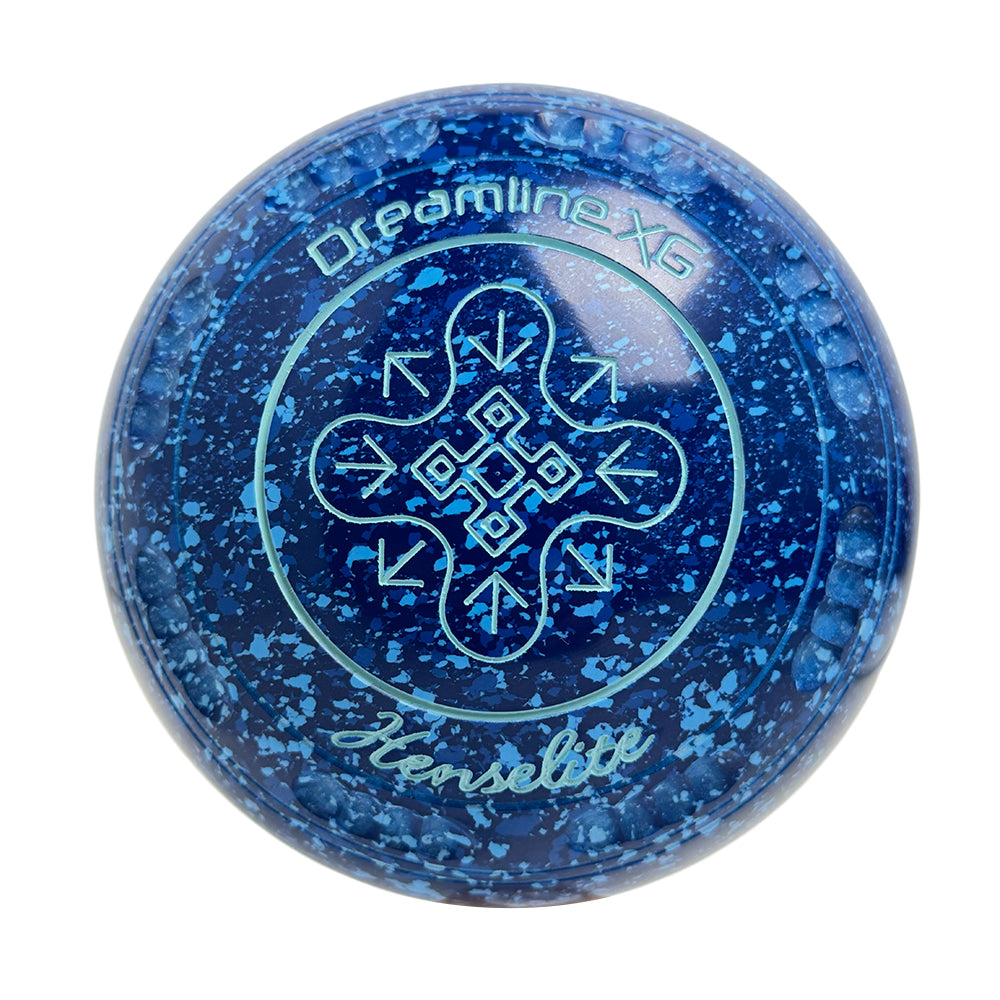 Henselite Dreamline XG Lawn Bowls Size 4 Heavy Gripped Denim - BG1-01