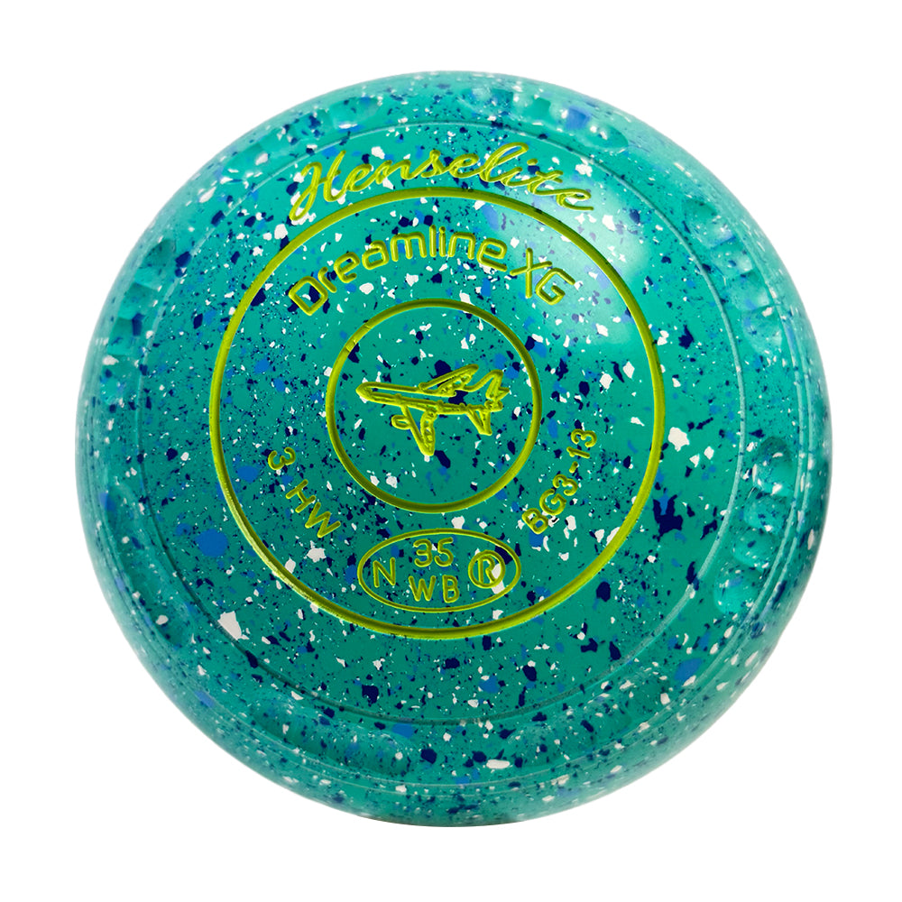 Henselite Dreamline XG Lawn Bowls Size 3 Heavy Gripped - Lagoon BG3-13